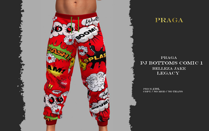 Second Life Marketplace - Praga PJ bottoms - comic 1